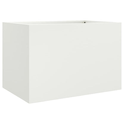 Plantekasse hvit 62x47x46 cm stål