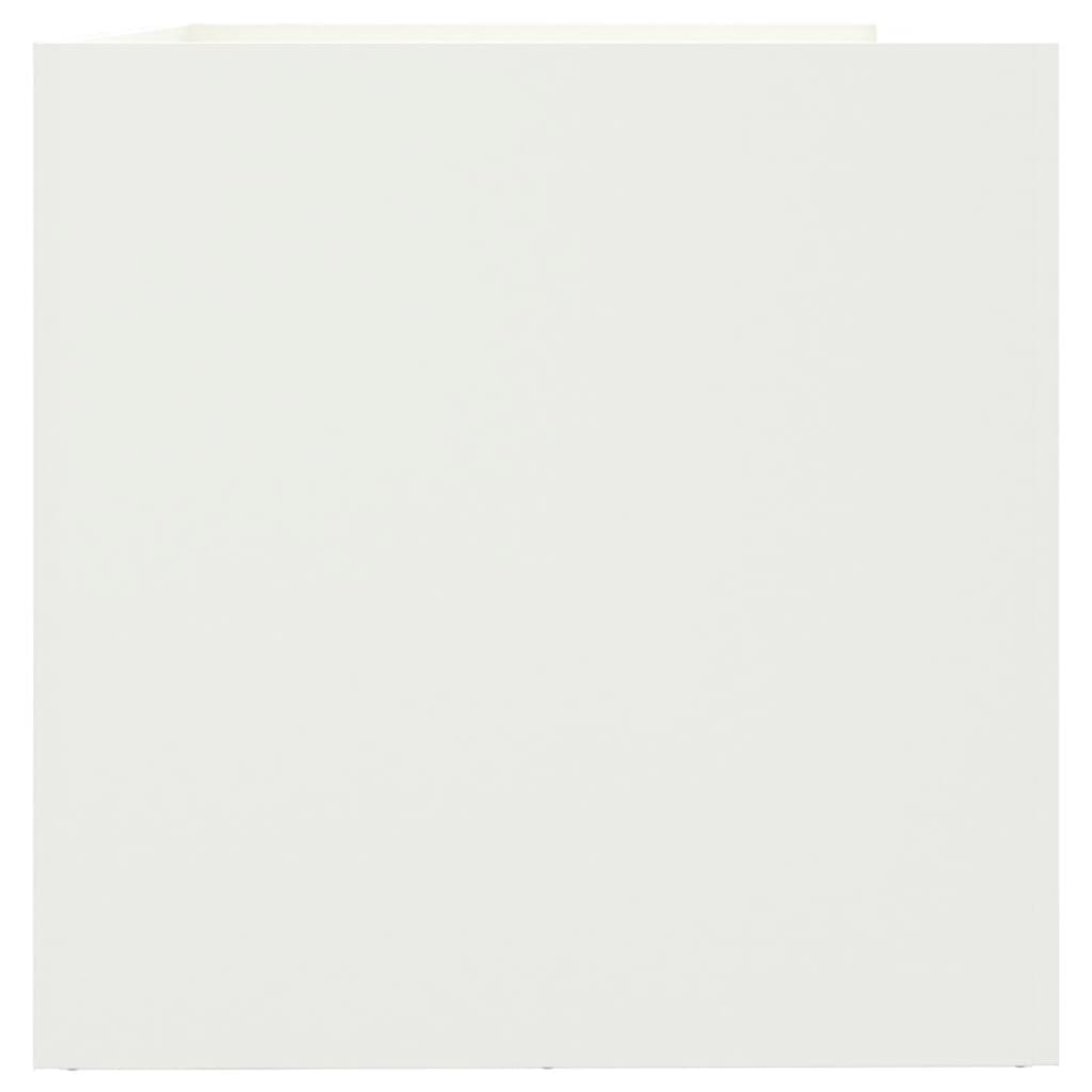 Plantekasse hvit 62x47x46 cm stål