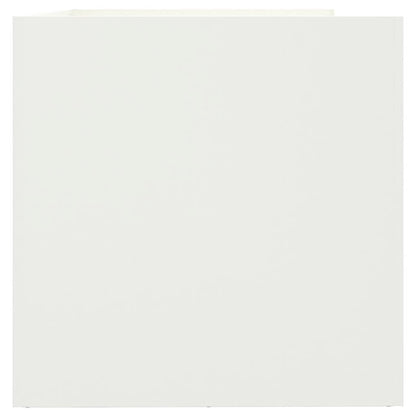 Plantekasse hvit 62x47x46 cm stål