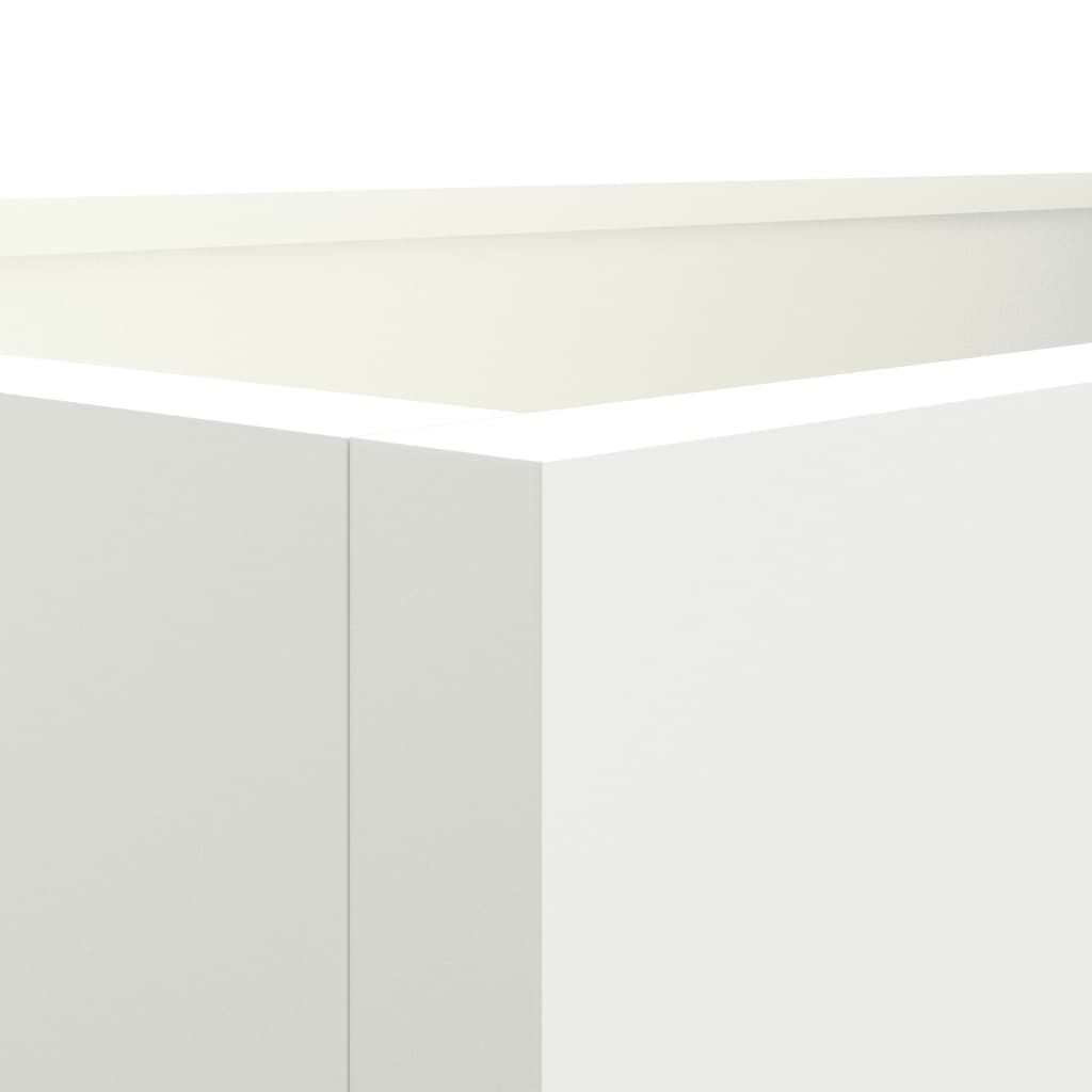 Plantekasse hvit 62x47x46 cm stål