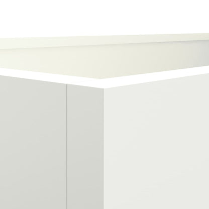 Plantekasse hvit 62x47x46 cm stål