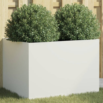 Plantekasse hvit 62x47x46 cm stål