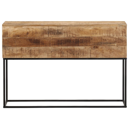 Avlastningsbord Konsollbord Tre 110x30x75 cm grovt heltre mangotre