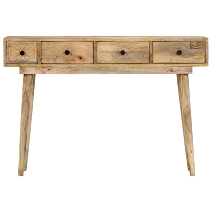 Avlastningsbord konsollbord Tre 110x30x75 cm grovt heltre mango