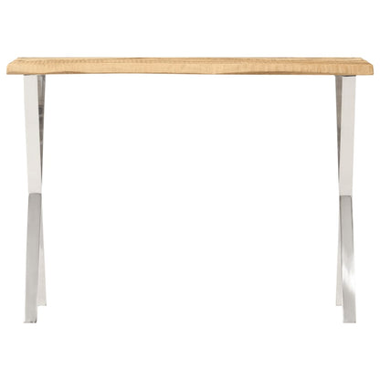 Avlastningsbord Konsollbord Tre med naturlig kant 105x33x76 cm heltre mango