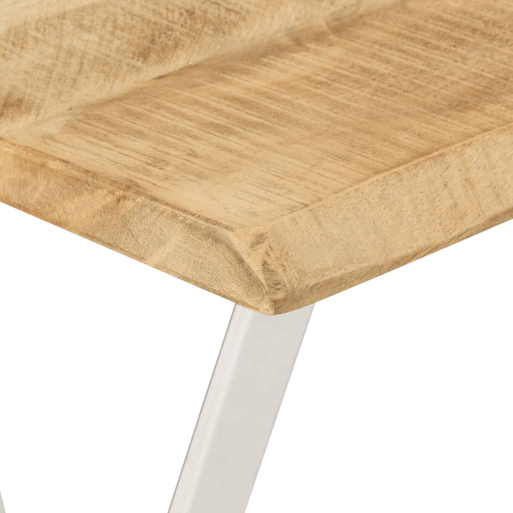 Avlastningsbord Konsollbord Tre med naturlig kant 105x33x76 cm heltre mango
