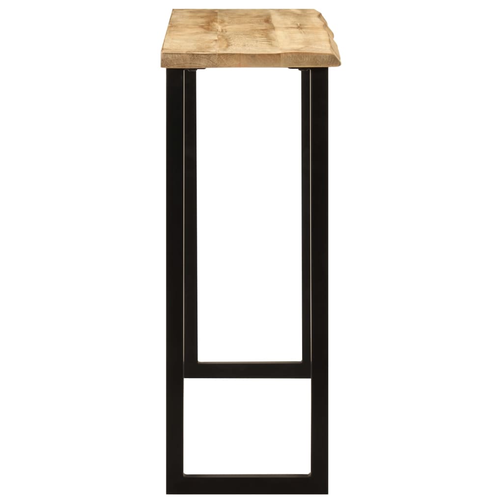 Avlastningsbord Konsollbord Tre med naturlig kant 105x33x76 cm heltre akasie