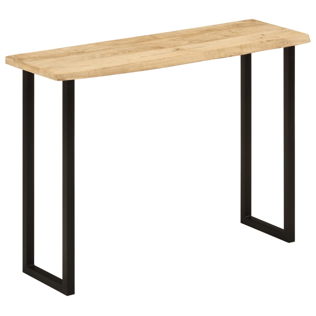 Avlastningsbord Konsollbord Tre med naturlig kant 105x33x76 cm heltre akasie
