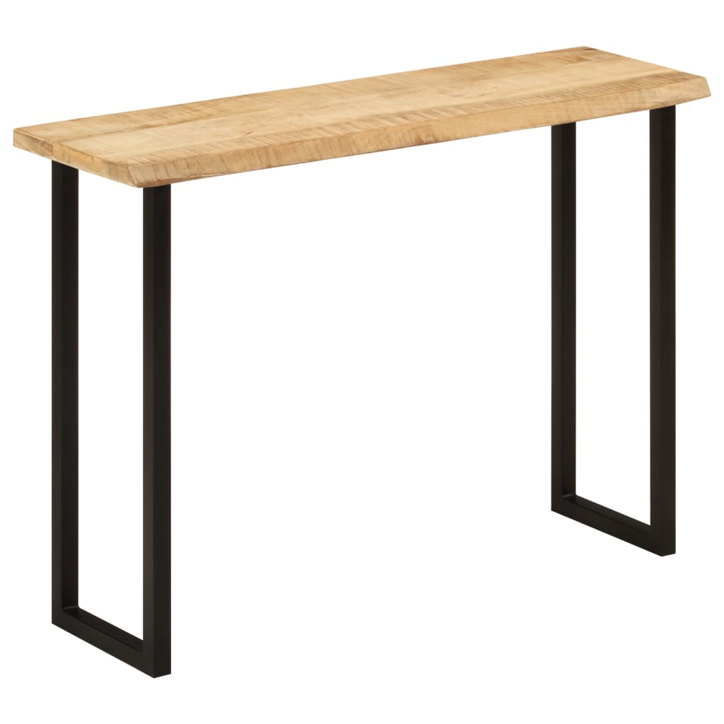 Avlastningsbord Konsollbord Tre med naturlig kant 105x33x76 cm heltre akasie