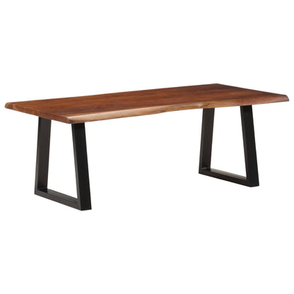 Salongbord Sofabord Tre heltre akasie Honningbrun 110x55x40 cm