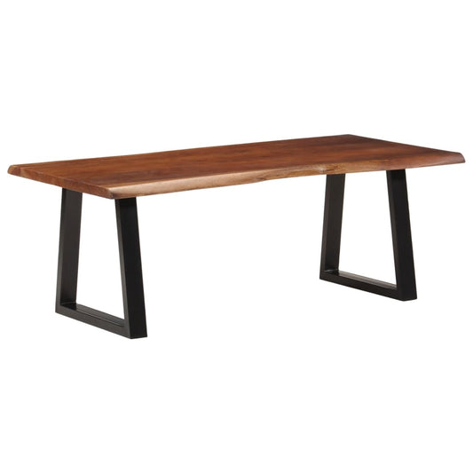 Salongbord Sofabord Tre heltre akasie Honningbrun 110x55x40 cm