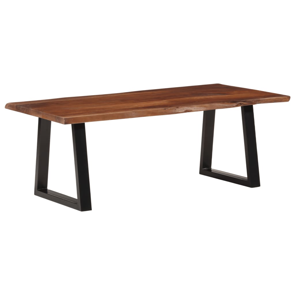 Salongbord Sofabord Tre heltre akasie Honningbrun 110x55x40 cm