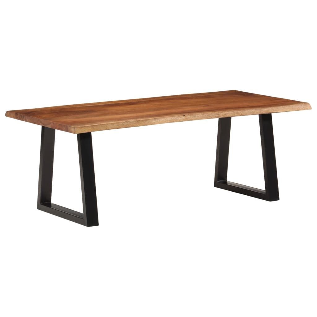 Salongbord Sofabord Tre heltre akasie Honningbrun 110x55x40 cm