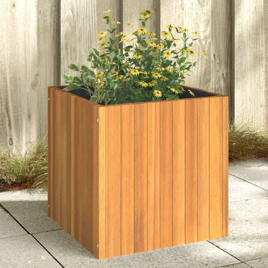 Utendørs Blomsterkasse Plantekasse Tre 45x45x45 cm helte akasie