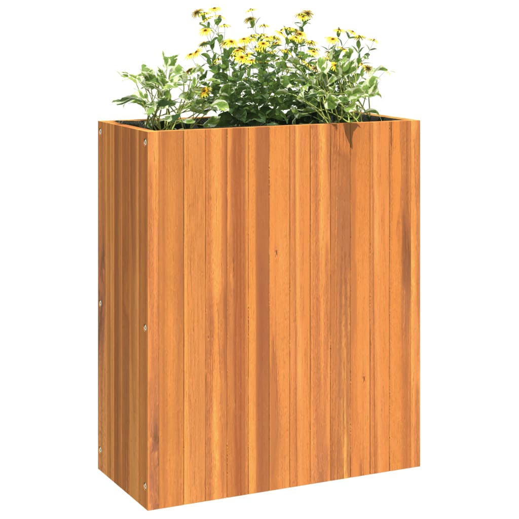 Utendørs Blomsterkasse Plantekasse Tre 59x27,5x70 cm helte akasie