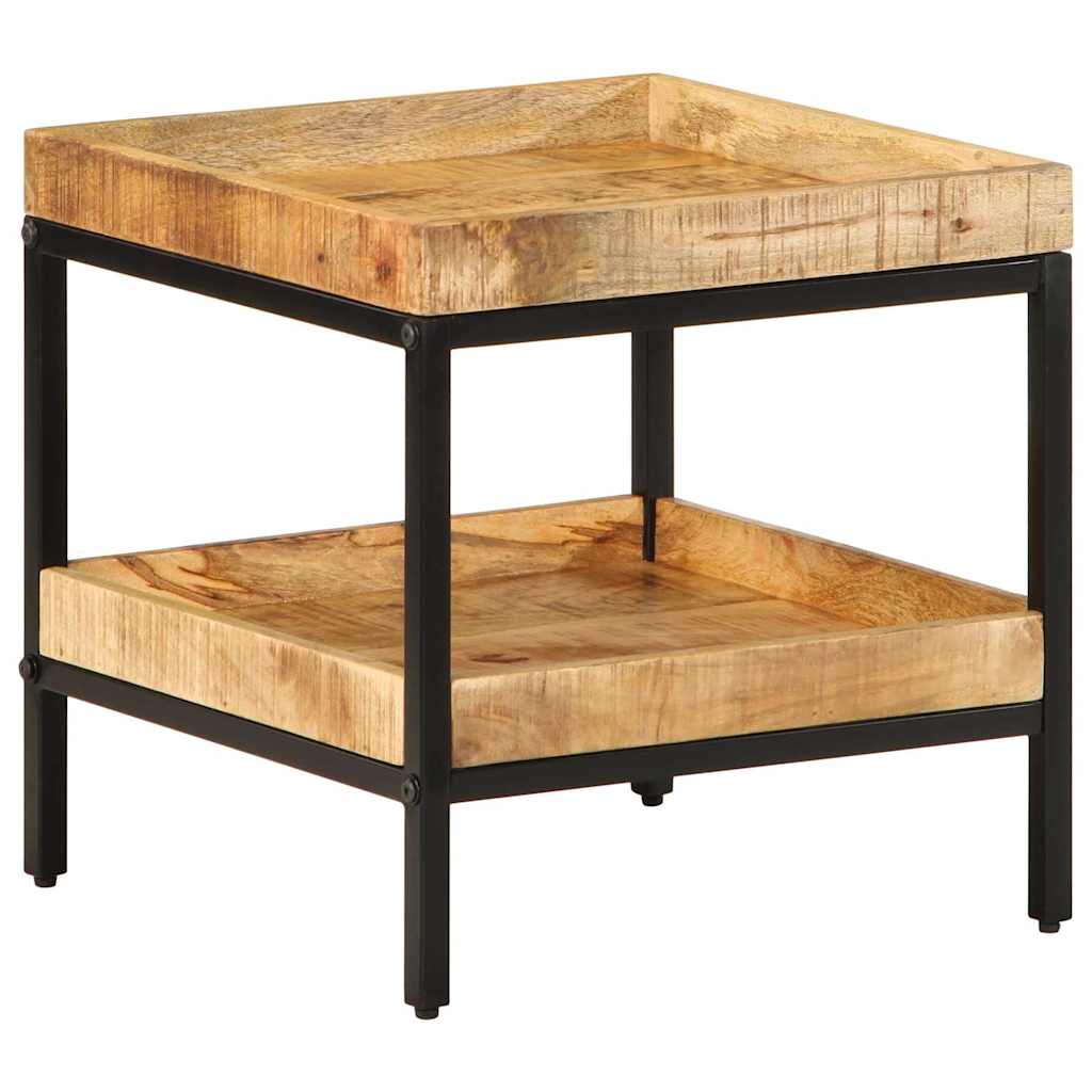 Sidetabell med hylle Brun 45 x 45 x 45 cm Massiv mango tre