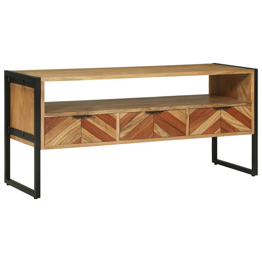 TV-Møbel Tre TV-skap 100x35x50 cm Solid akasietre