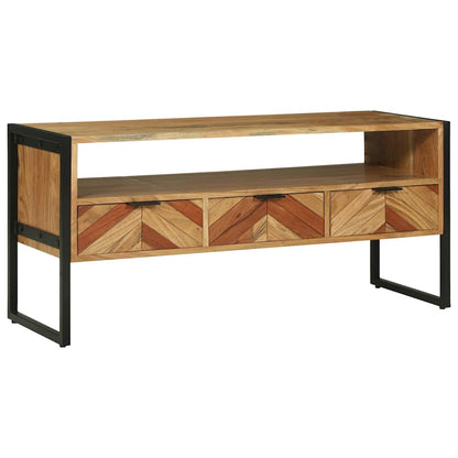 TV-Møbel Tre TV-skap 100x35x50 cm Solid akasietre