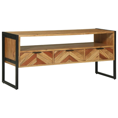 TV-Møbel Tre TV-skap 100x35x50 cm Solid akasietre