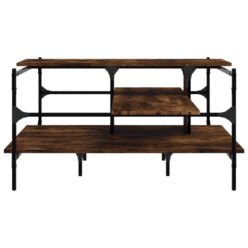 Salongbord Sofabord Røkt Eik 100x100x48,5 cm
