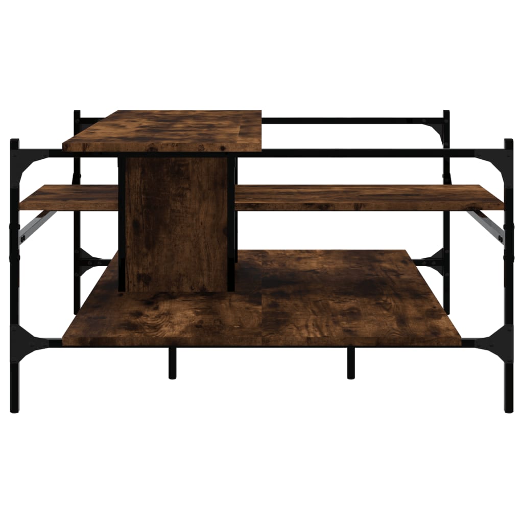 Salongbord Sofabord Røkt Eik 100x100x48,5 cm