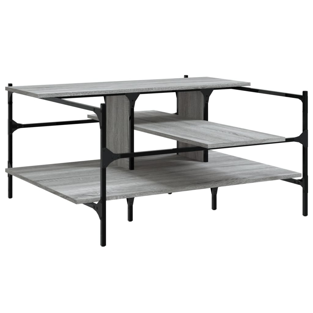 Salongbord Sofabord Sonoma Grå 100x100x48,5 cm