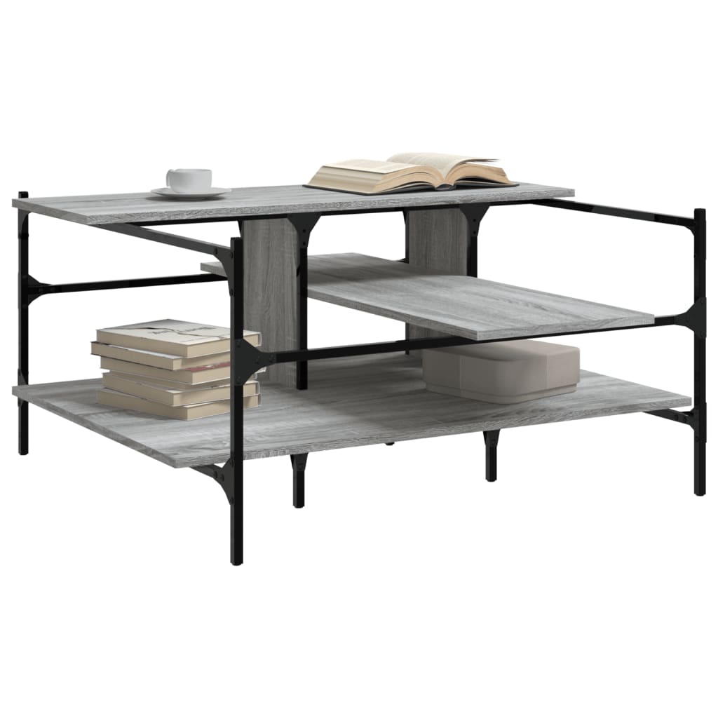 Salongbord Sofabord Sonoma Grå 100x100x48,5 cm