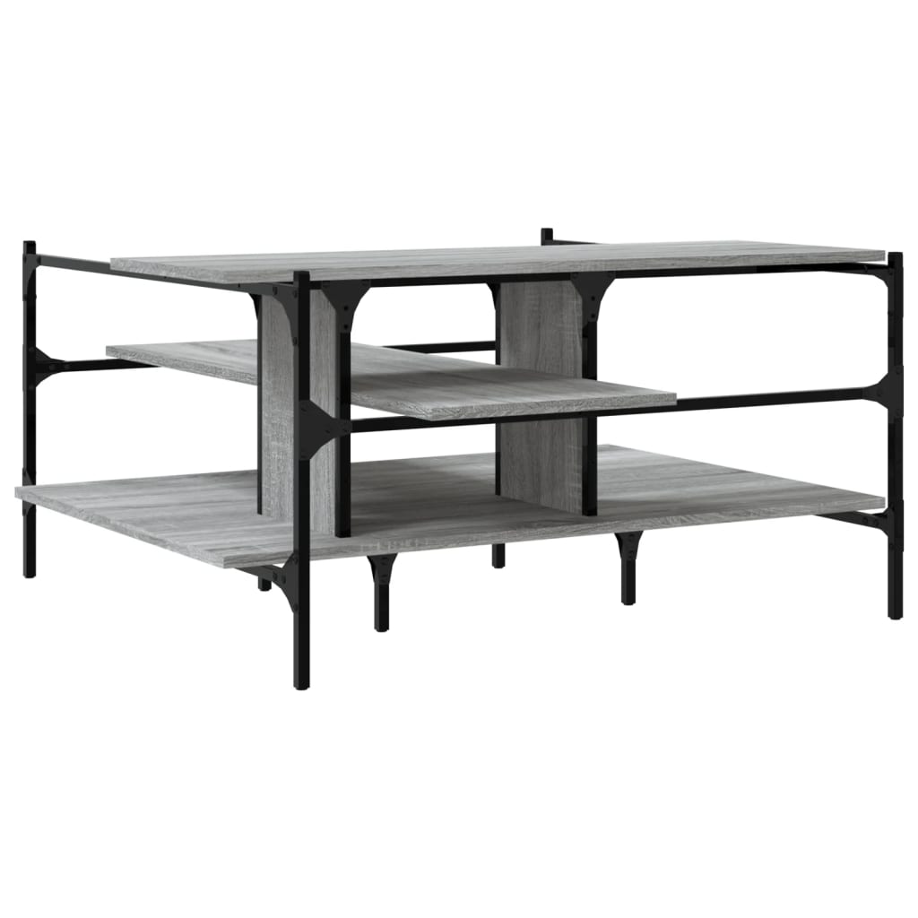 Salongbord Sofabord Sonoma Grå 100x100x48,5 cm