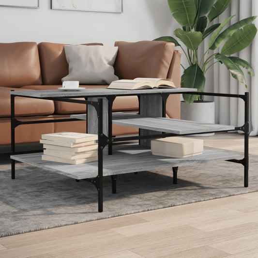 Salongbord Sofabord Sonoma Grå 100x100x48,5 cm