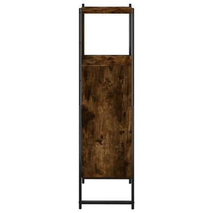 Baderomsskap røkt eik 33x33x120,5 cm konstruert tre