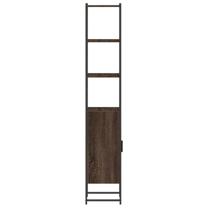 Baderomsskap Brun Eik 33x33x185,5 cm