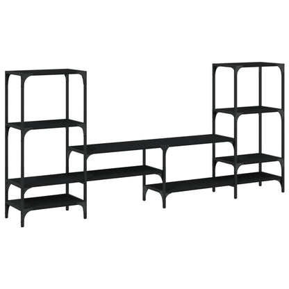 TV-Møbel Svart TV-benk 206,5x28,5x95 cm