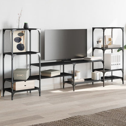 TV-Møbel Svart TV-benk 206,5x28,5x95 cm