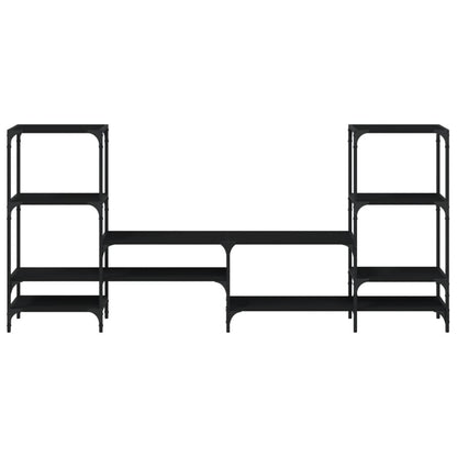 TV-Møbel Svart TV-benk 206,5x28,5x95 cm