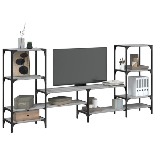 TV-Møbel Sonoma Grå TV-benk 206,5x28,5x95 cm