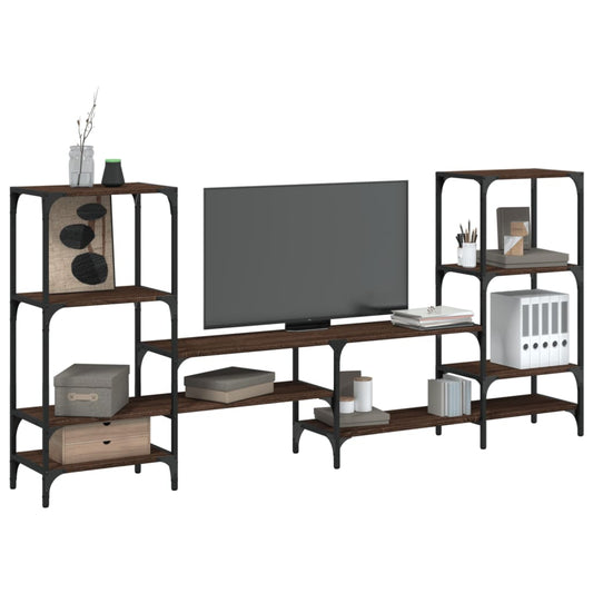 TV-Møbel Brun Eik TV-benk 206,5x28,5x95 cm