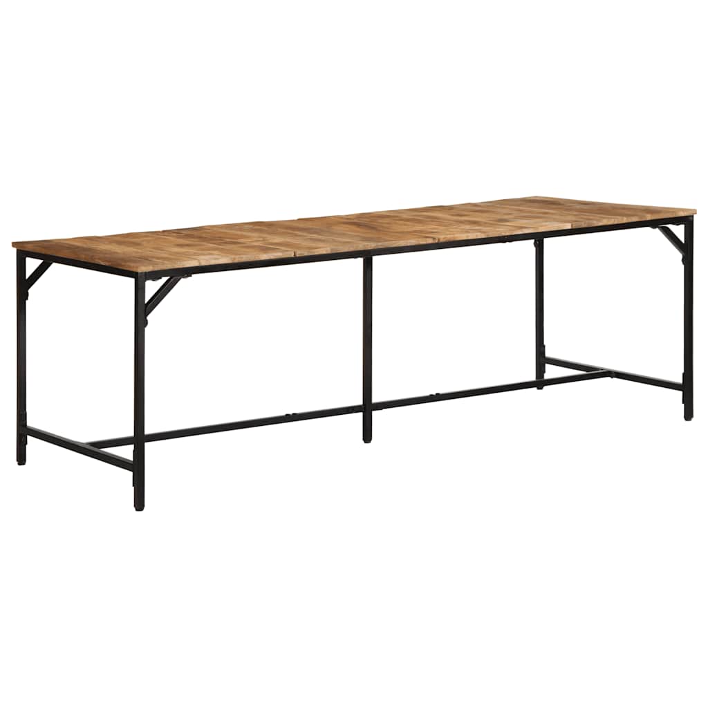 Spisebord 220x90x75 cm grovt heltre mangotre