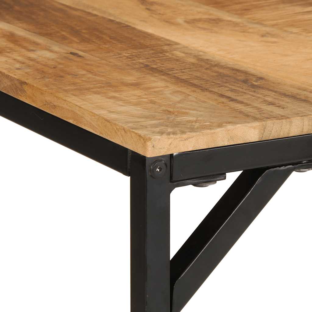 Spisebord 220x90x75 cm grovt heltre mangotre