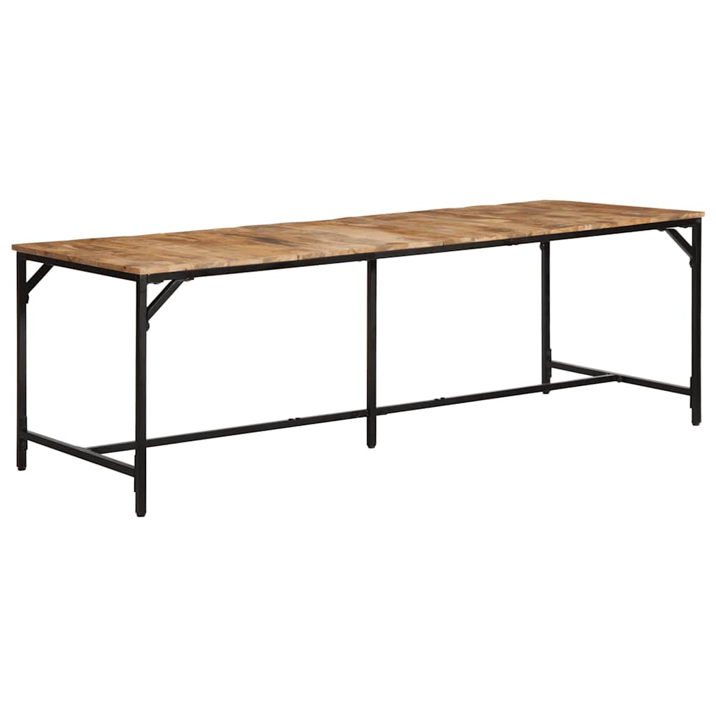 Spisebord 220x90x75 cm grovt heltre mangotre