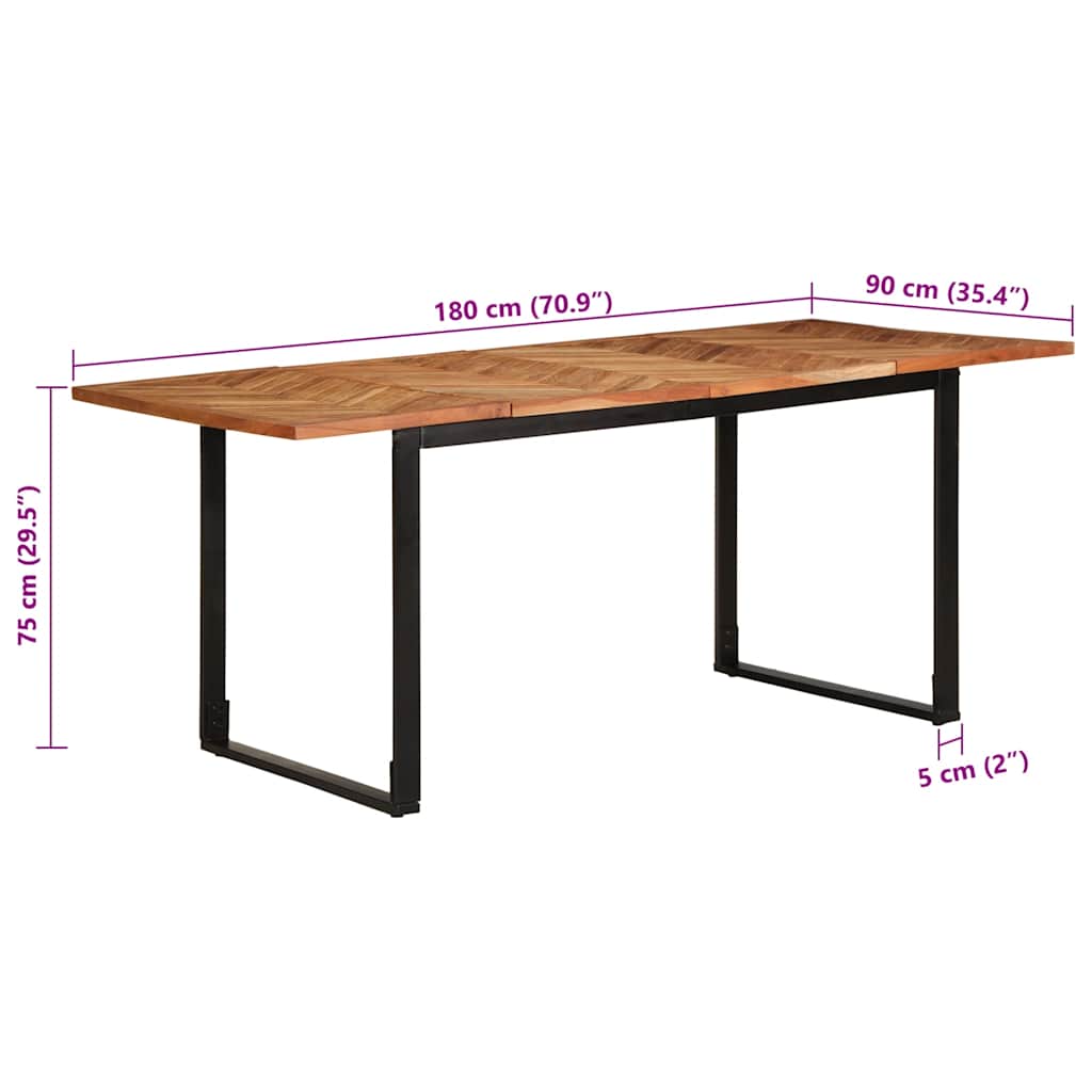 Spisebord 180x90x75 cm heltre akasie