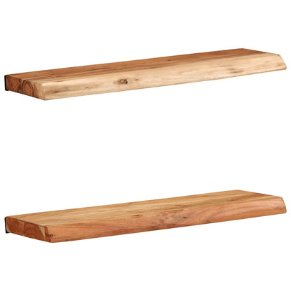 Vegghylle Tre 2 stk 60x20x3,5 cm heltre akasie