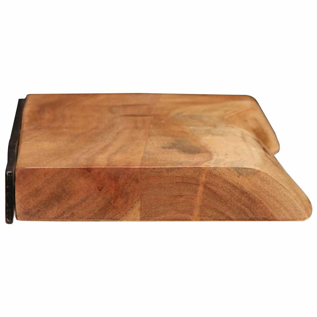 Vegghylle Tre 2 stk 80x20x3,5 cm heltre akasie