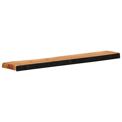 Vegghylle Tre 2 stk 80x20x3,5 cm heltre akasie