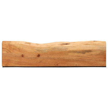 Vegghylle Tre 2 stk 80x20x3,5 cm heltre akasie