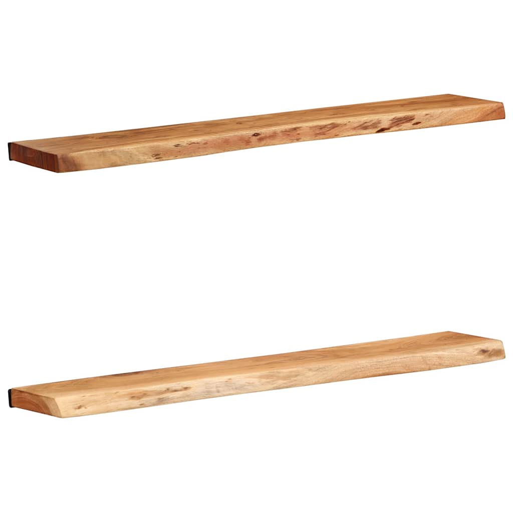 Vegghylle Tre 2 stk 100x20x3,5 cm heltre akasie