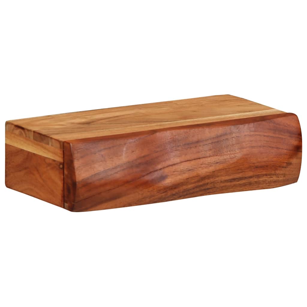 Vegghylle Tre 2 stk 30x17x8 cm heltre akasie