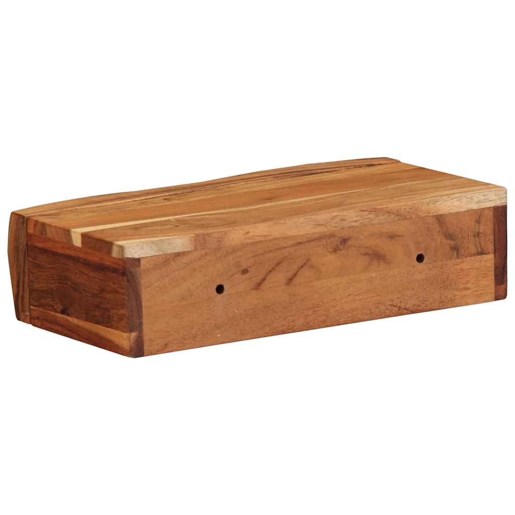 Vegghylle Tre 2 stk 30x17x8 cm heltre akasie