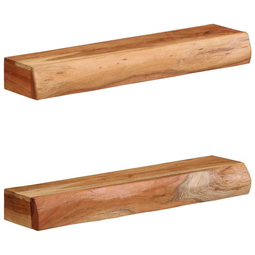 Vegghylle Tre 2 stk 60x17x8 cm heltre akasie