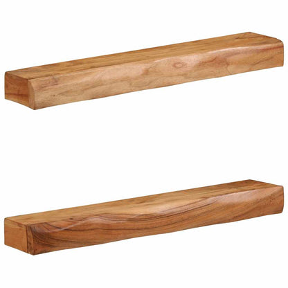 Vegghylle Tre 2 stk 80x17x8 cm heltre akasie