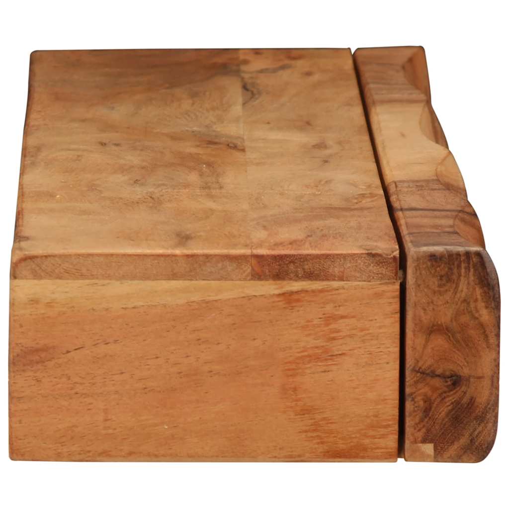 Vegghylle Tre 2 stk 80x17x8 cm heltre akasie
